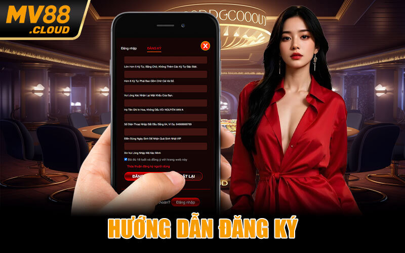 Chia sẻ 4 bước đăng ký MV88 dễ như ăn kẹo